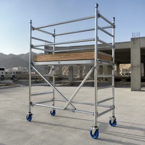 Aluminium mobile scaffolding tower for sale and rental in Oman