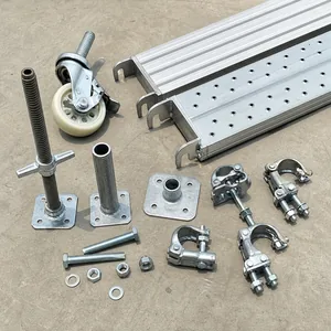 Scaffolding accessories and spare parts including couplers, jacks and platforms in Oman
