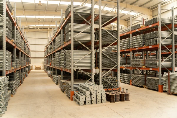Warehouse full of scaffolding materials in Oman